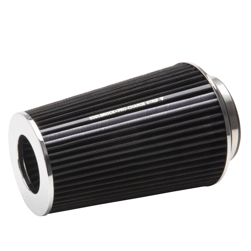 Edelbrock 43690 Air Filter Pro-Flo Series Conical 10 in Tall Black/Chrome
