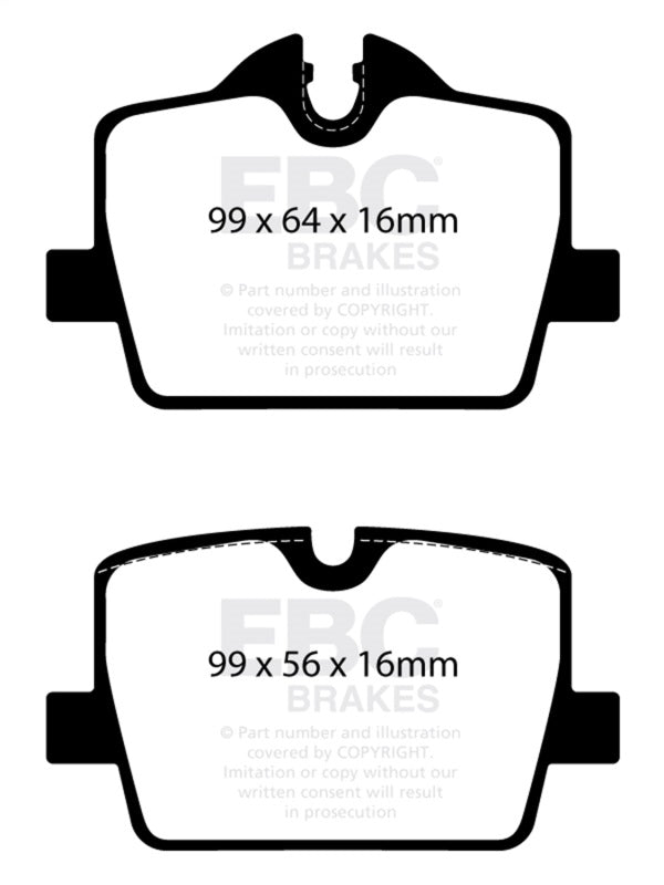 EBC 2019+ BMW Z4 G29 2.0T Ultimax Rear Brake Pads UD2221
