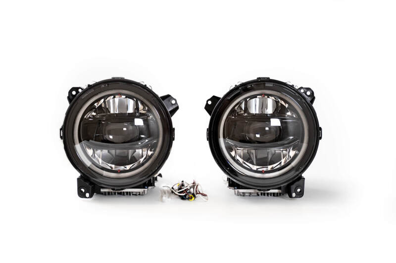 DV8 Offroad 18-22 Jeep Gladiator Wrangler LED Projector Headlights - #HLCJL-02