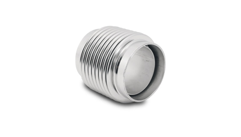 Vibrant SS Bellow Assembly w/Liner 1.875in Inlet/Outlet ID x 2.75in OAL Electro