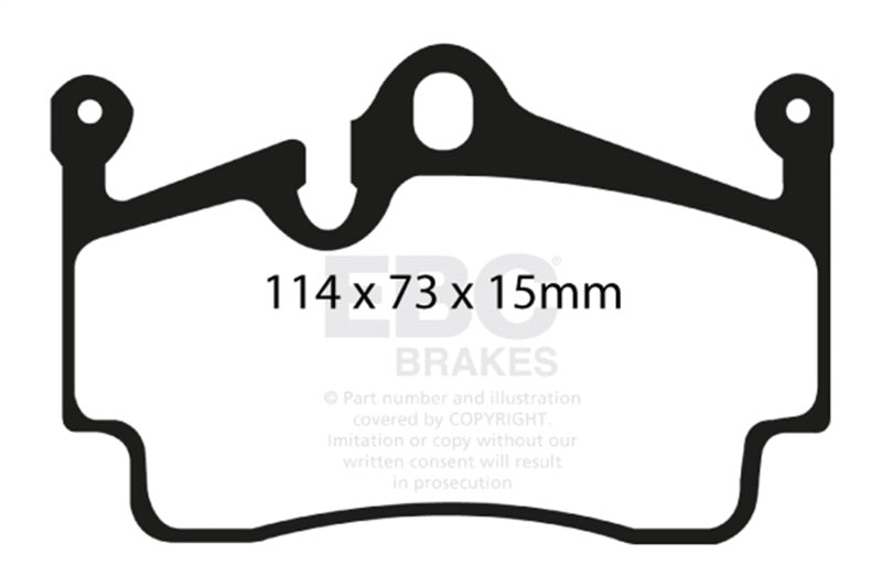 EBC 09-12 Porsche Boxster (Cast Iron Rotors only) 2.9 Bluestuff Rear Brake Pads DP51920NDX