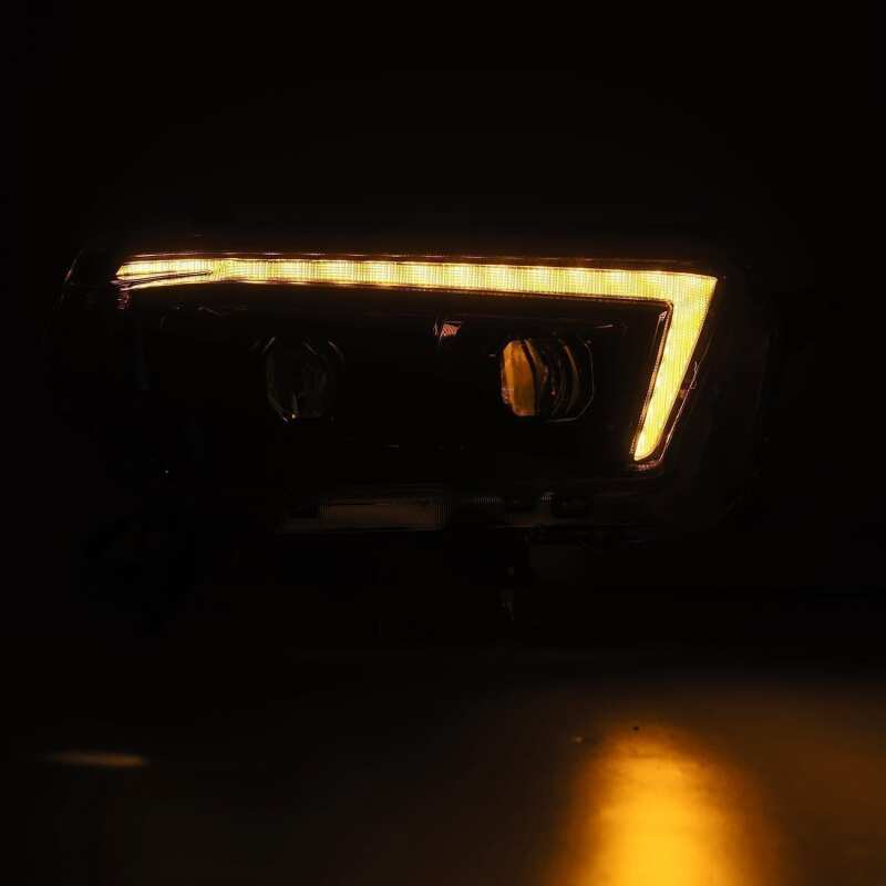 AlphaRex 880756 10-13 Toyota 4Runner LUXX LED Projector Headlights Plank Style Alpha Black w/Sequential Signal/DRL