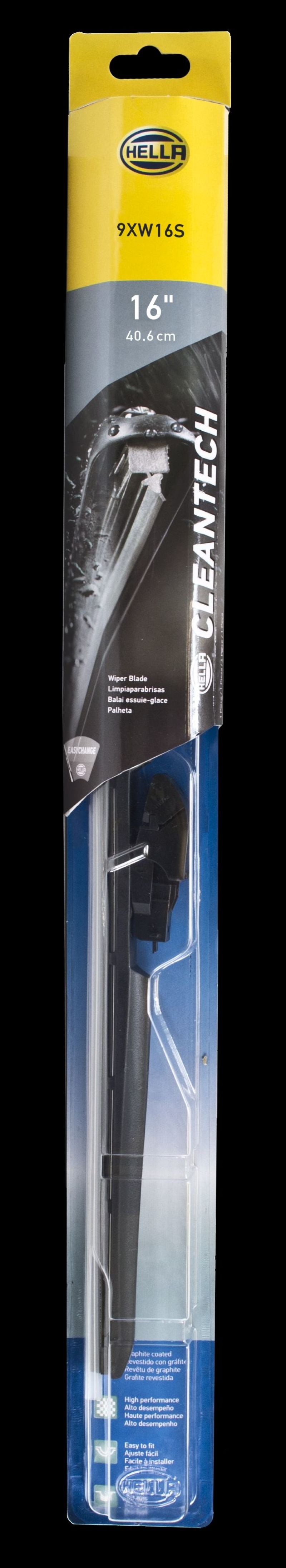 HELLA 358054161 Clean Tech Wiper Blade 16in Single