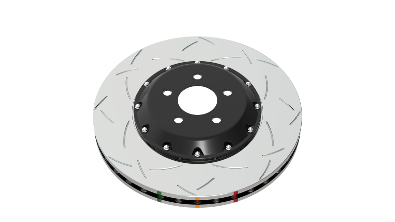 DBA 05-10 Ford Mustang GT V8 Shelby Edition Front Slotted 5000 Series 2 Piece Rotor w/ Black Hat