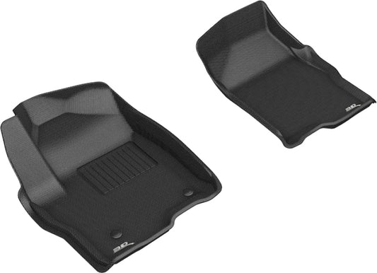 3D MAXpider Kagu Front Floor Mats for 2019-2020 Chevrolet Silverado 1500 / GMC Sierra 1500