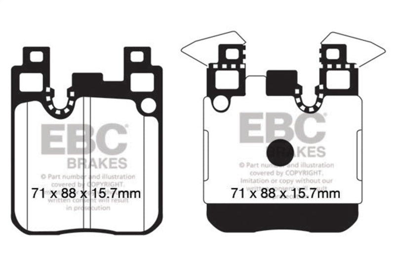 EBC 14-18 BMW M3 3.0 Twin Turbo (F80) Redstuff Rear Brake Pads DP32133C