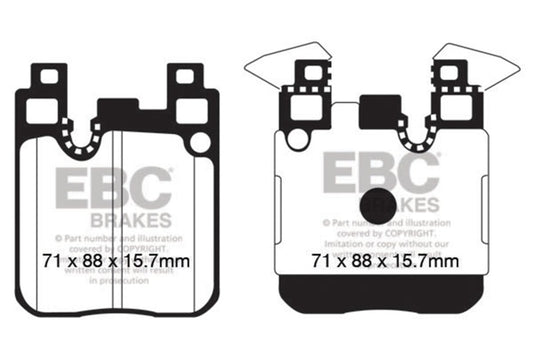EBC 14-18 BMW M3 3.0 Twin Turbo (F80) Redstuff Rear Brake Pads DP32133C