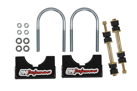 UMI Performance 2244-275-B Rear End Sway Bar Installation Kit Stock Rear Black