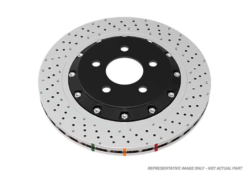 DBA 15-18 BMW M3 (w/Iron Rotors) Front 5000 Series Cross Drilled Rotor w/Silver Hat