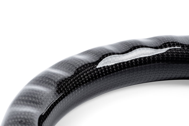 APR 15-26 Volkswagen Golf R/GTI/Jetta (MK7) Carbon Fiber/Silver Stitch Steering Wheel (For Paddles)