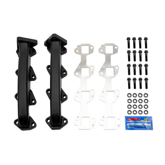 Wehrli Custom Fabrication WCF100363 Exhaust Manifold Kit with Gaskets & Hardware for 2001-2016 Chevrolet Silverado / GMC Sierra 2500 HD / 3500 HD 6.6L Duramax