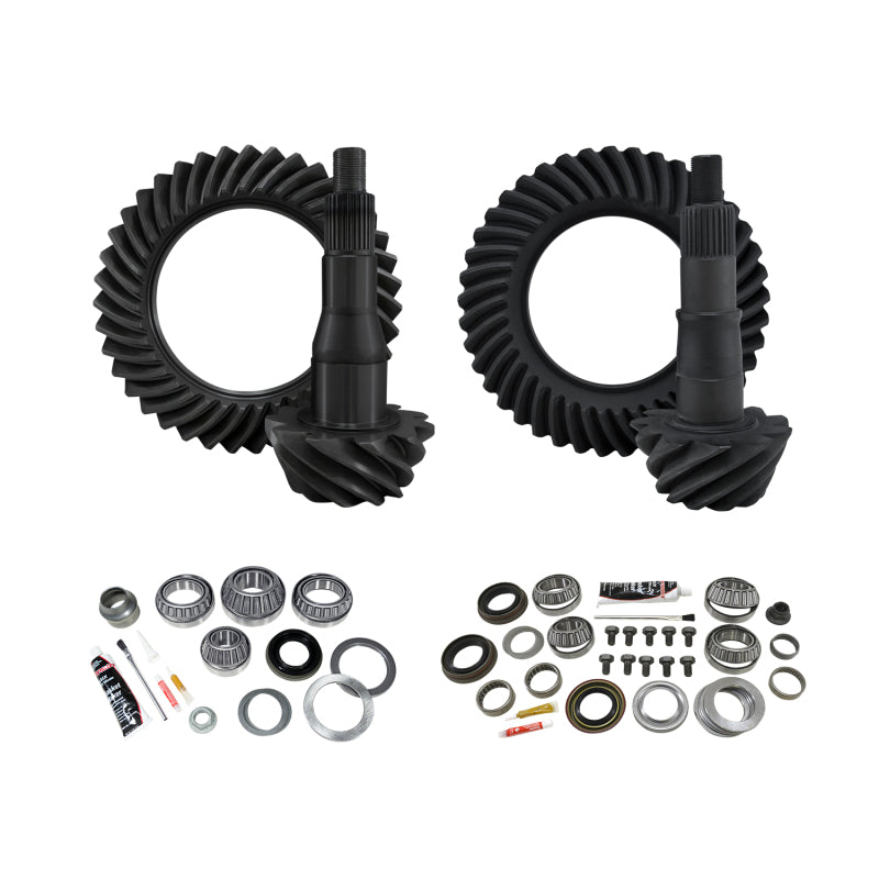 Yukon Gear & Axle YGK107 Gear & Install Kit Package for 11-19 Ford F150 9.75in Front & Rear 4.11 Ratio