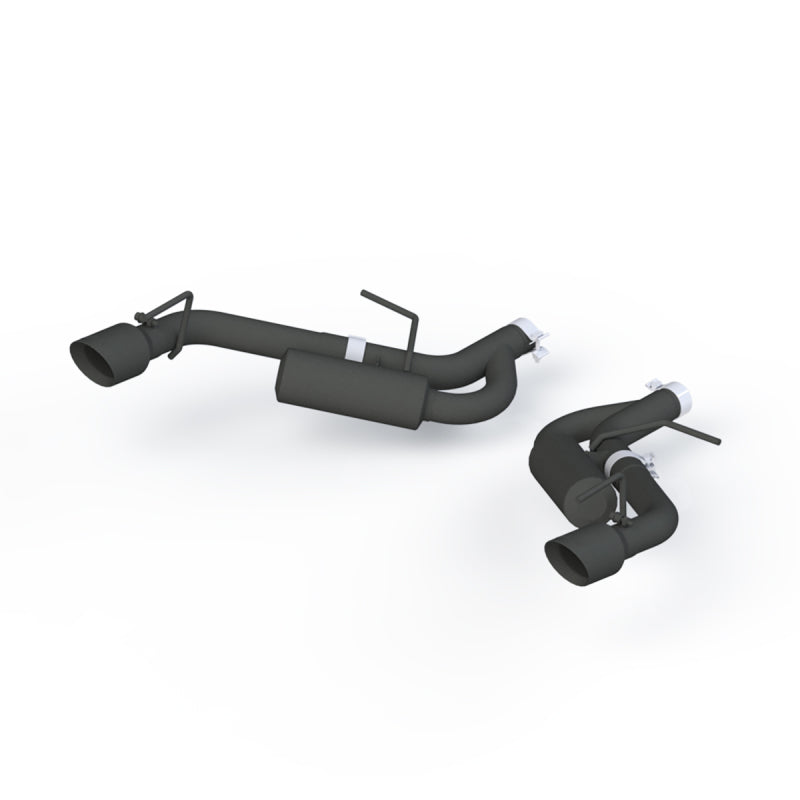 MBRP Camaro 2.5in Black Coated Non NPP Axle Back Exhaust - 4in