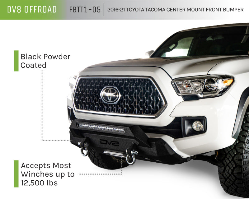 DV8 Offroad 2016+ Toyota Tacoma Center Bumper - #FBTT1-05