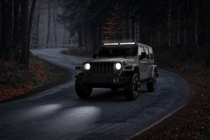 HELLA 358197621 Black Magic 40in Tough Double Row Curved Light Bar - Spot & Flood Beam