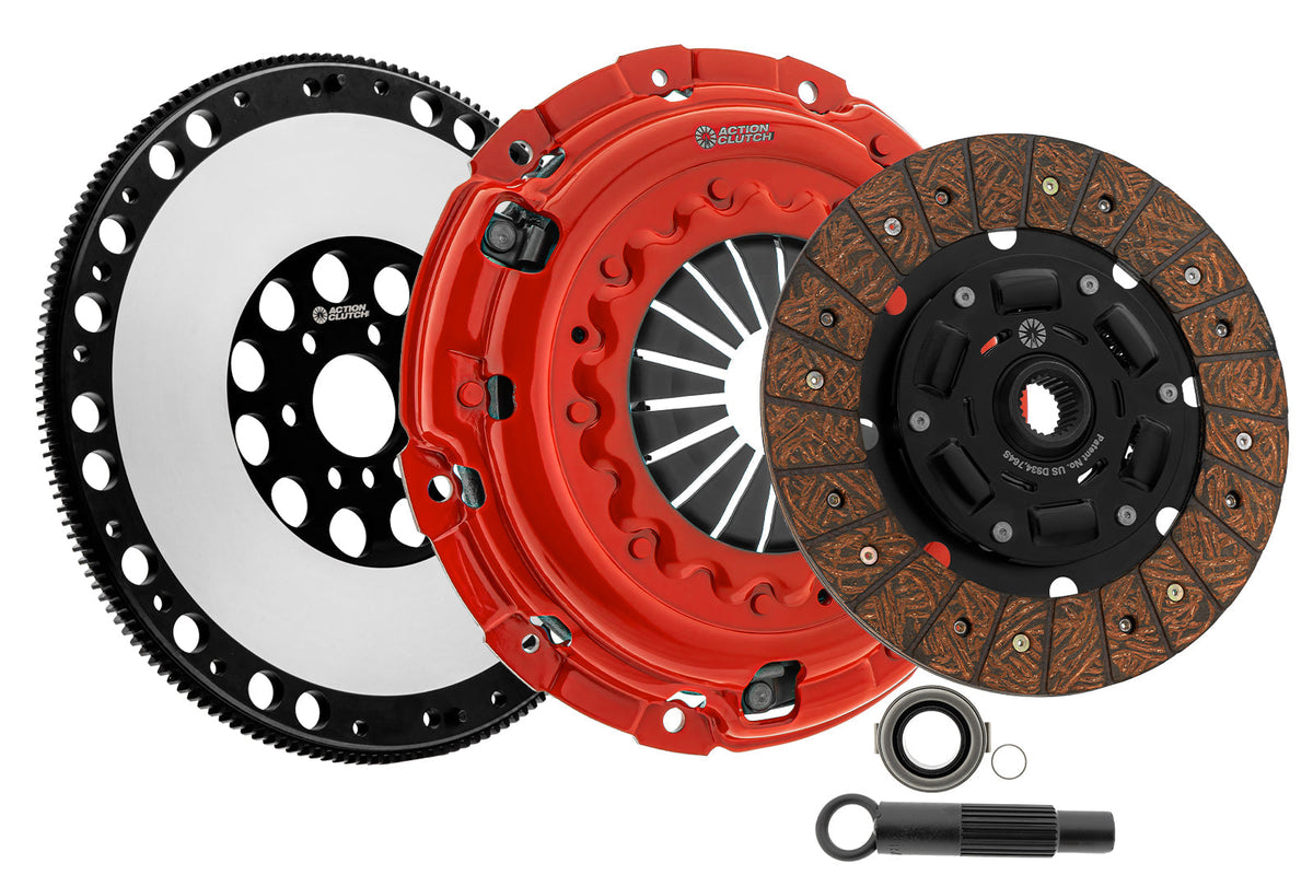 Action Clutch ACR-3385 Stage 2 Clutch Kit (1SC) with Lightened Flywheel for 1998-2003 Audi A3 1.8L Turbo 5 Speed Only