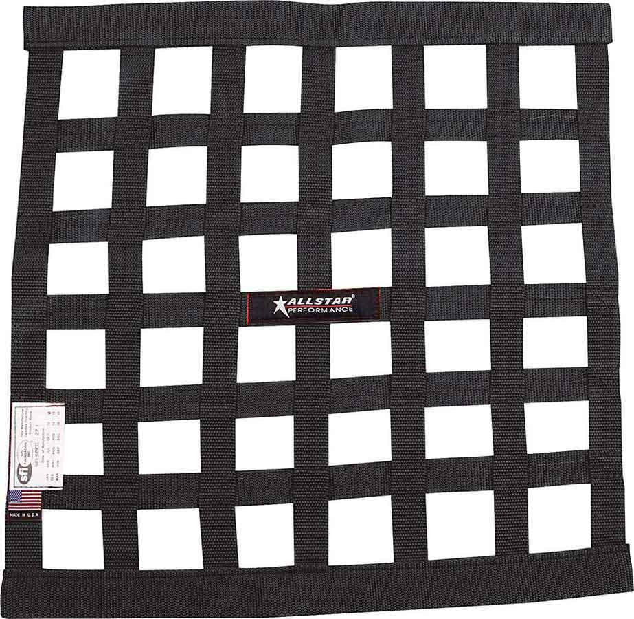 Allstar Performance Window Net Border Style 18 x 18 SFI Black ALL10280