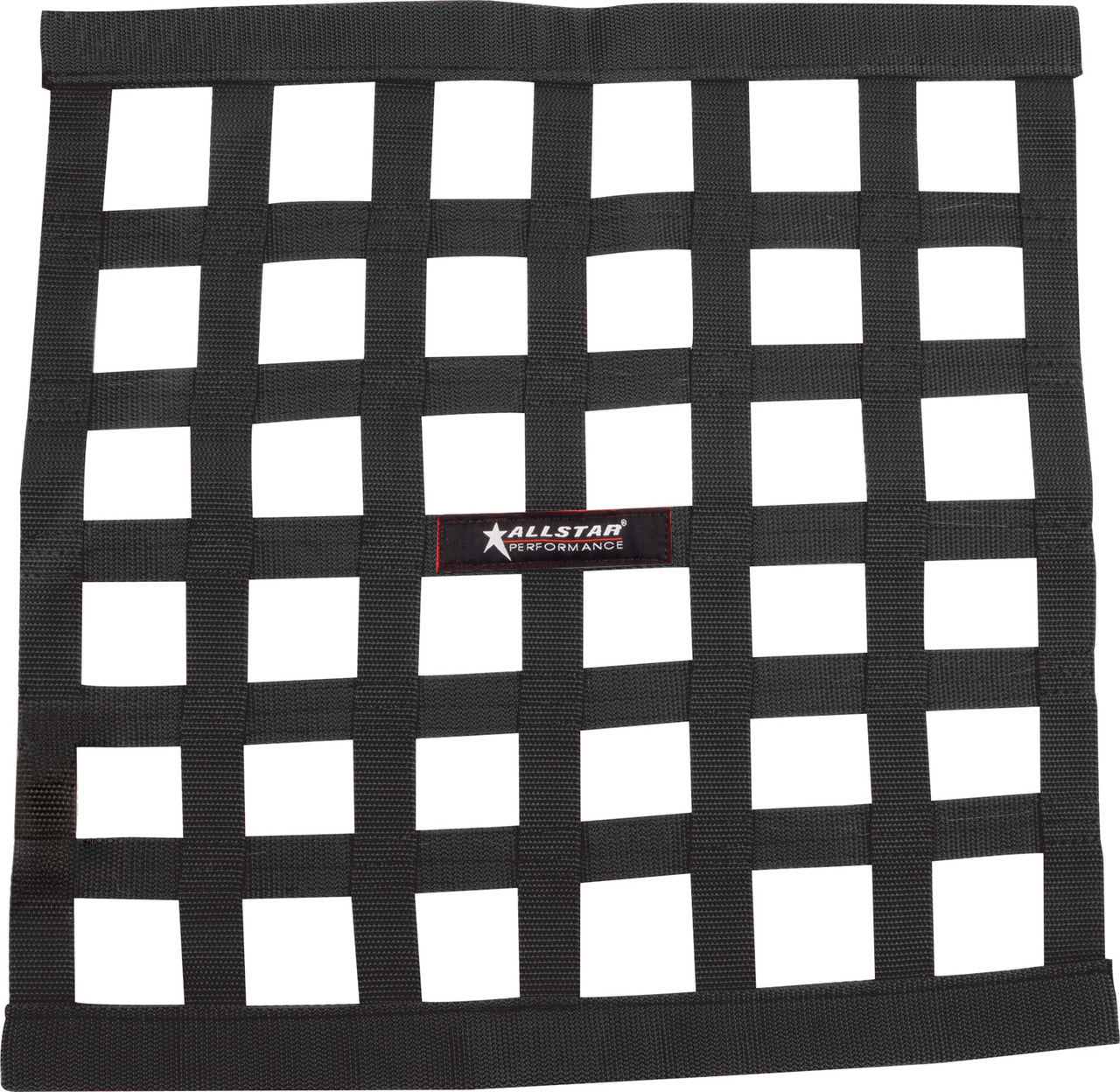 Allstar Performance Window Net Ribbon Style 18in X 18in Black Non-SFI ALL10283
