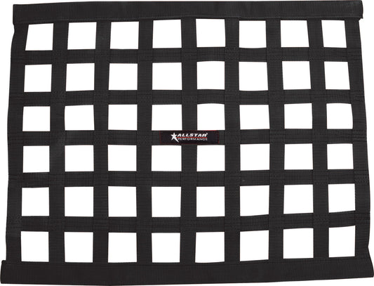 Allstar Performance Window Net Ribbon Style 18in X 24in Black Non-SFI ALL10284