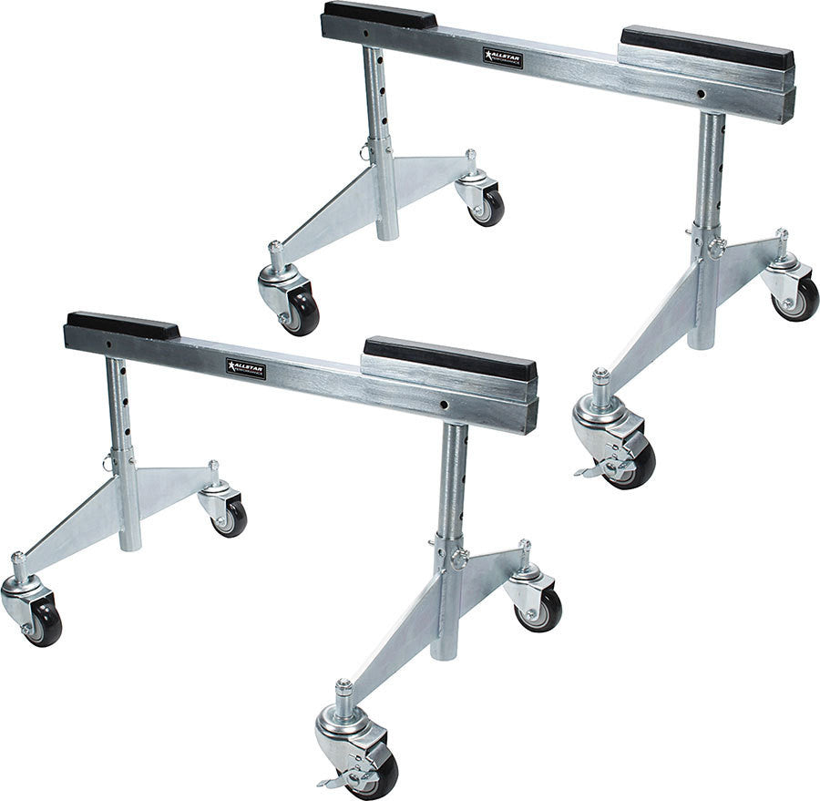 Allstar Performance Chassis Dollies 30 in Wide Natural Pair ALL10625
