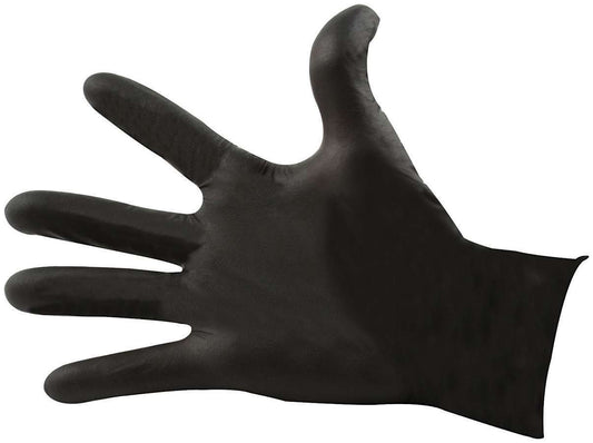 Allstar Performance Black Nitrile Gloves Med Chemical Resistant ALL12024
