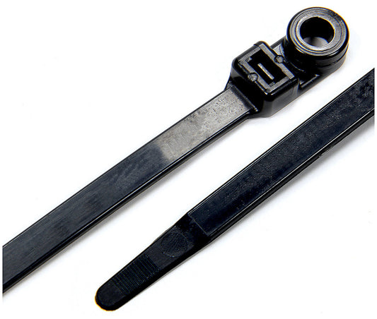 Allstar Performance Wire Ties Black 14.00 with Mounting Hole 25pk ALL14392