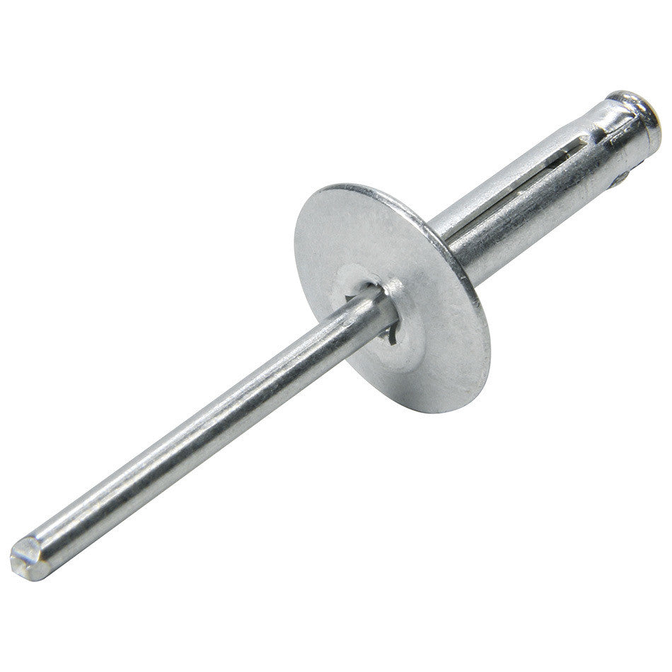 Allstar Performance Large Head Rivet 250Pk Silver Flange Type Aluminum Mandrel ALL18060