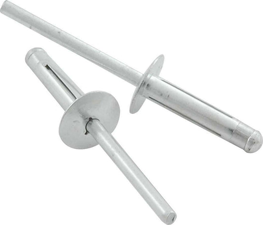 Allstar Performance Medium Head Rivet 250Pk Silver Flange Type Aluminum Mandrel ALL18183