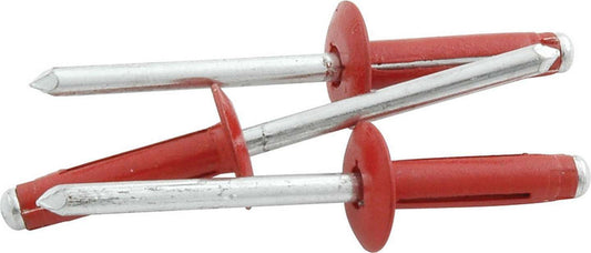 Allstar Performance Medium Head Rivet 250Pk Red Flange Type Aluminum Mandrel ALL18189