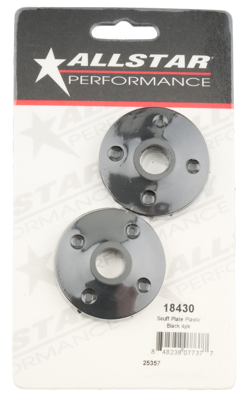 Allstar Performance Scuff Plate Plastic Black 4pk ALL18430