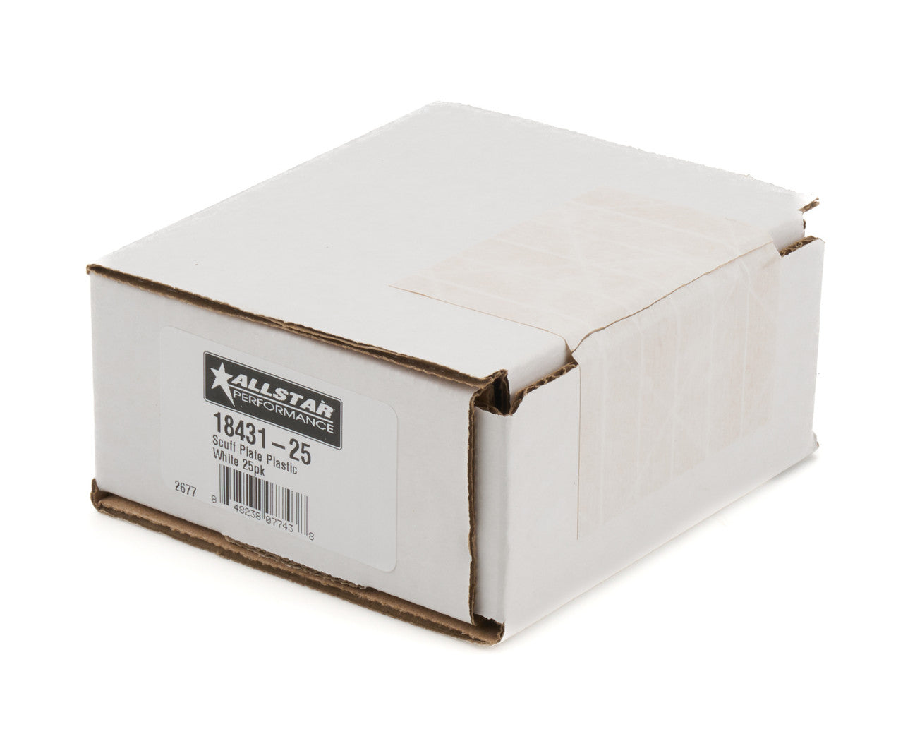 Allstar Performance Scuff Plate Plastic White 25pk ALL18431-25