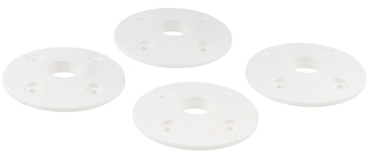Allstar Performance Scuff Plate Plastic White 4pk ALL18431