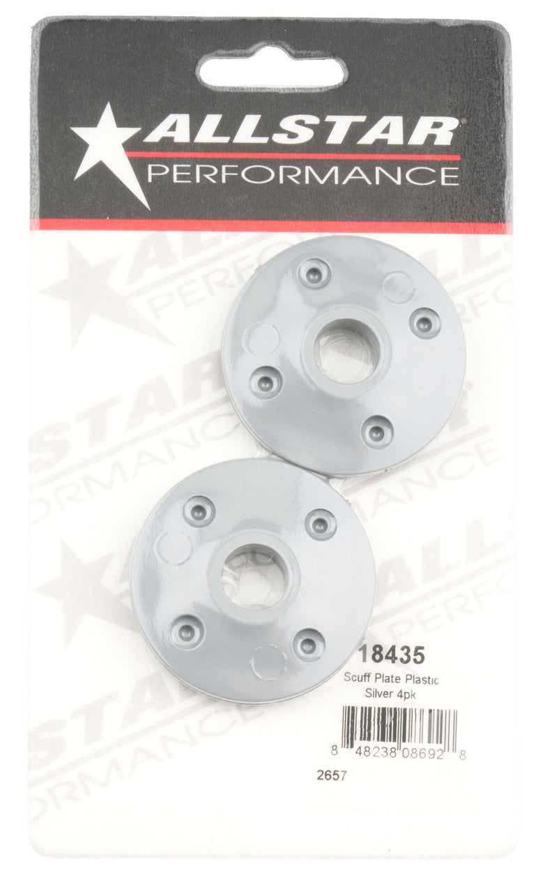 Allstar Performance Scuff Plate Plastic Silver 4pk ALL18435