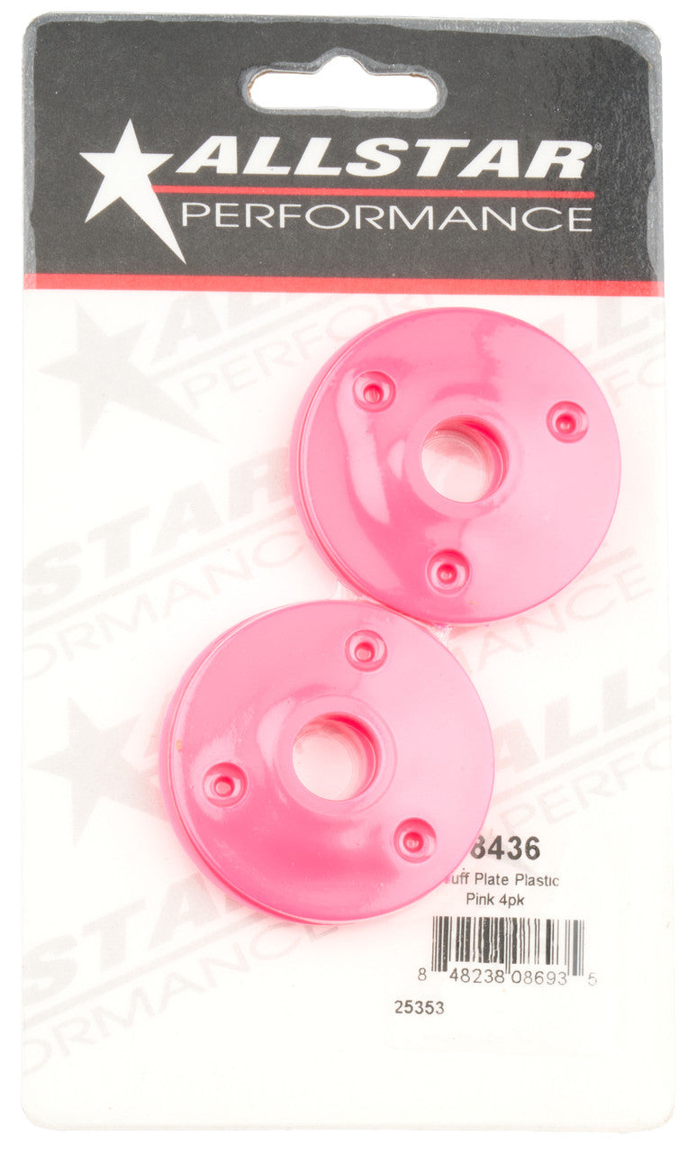 Allstar Performance Scuff Plate Plastic Pink 4pk ALL18436