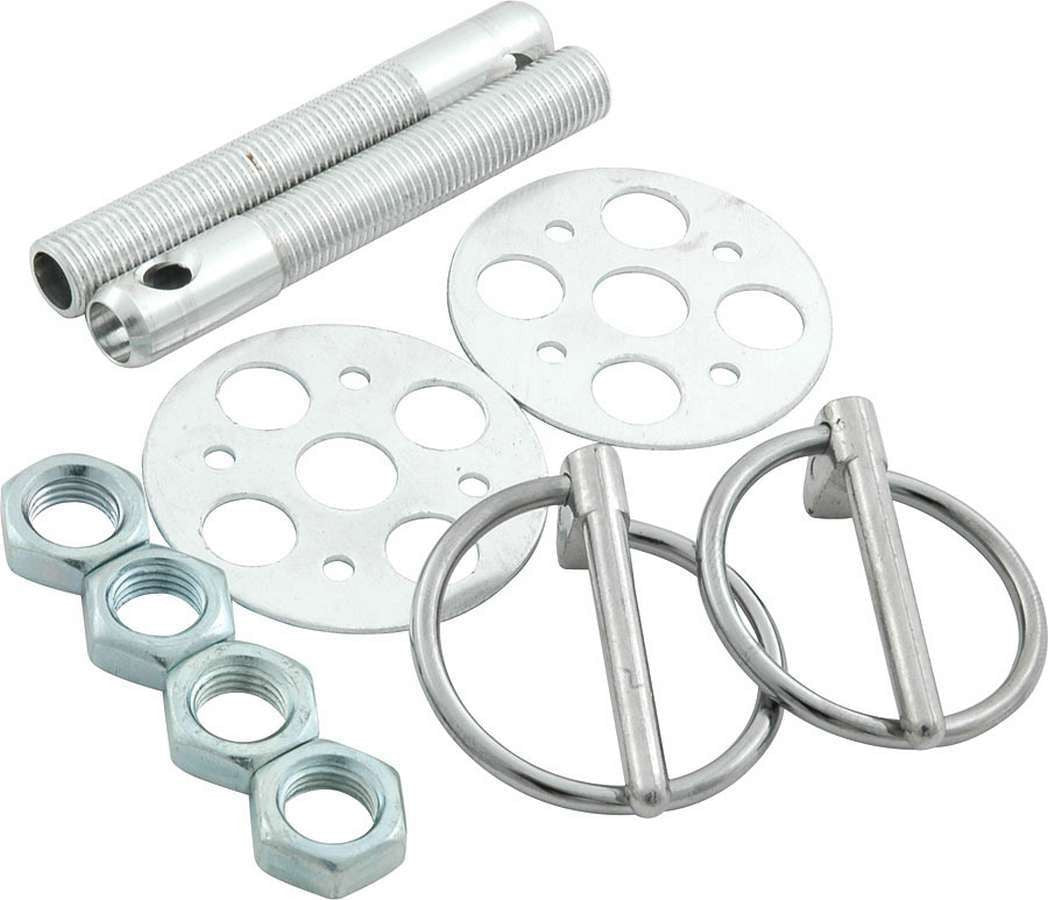 Allstar Performance Lightweight Aluminum Hood Pin Kit 3/8in Silver ALL18472