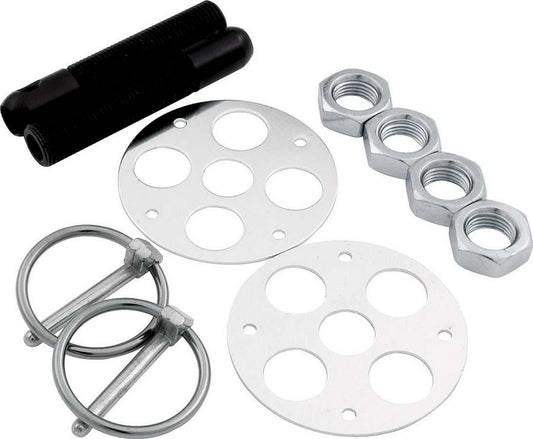 Allstar Performance Lightweight Aluminum Hood Pin Kit 1/2in Black ALL18477
