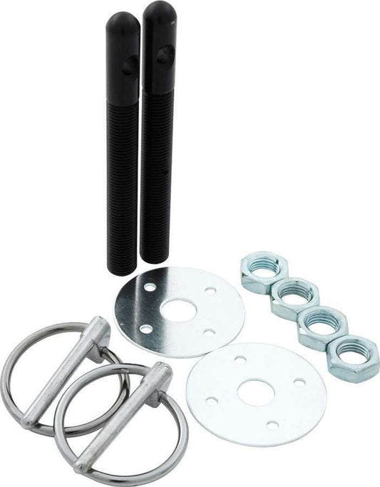 Allstar Performance Aluminum Hood Pin Kit 3/8in Black ALL18484