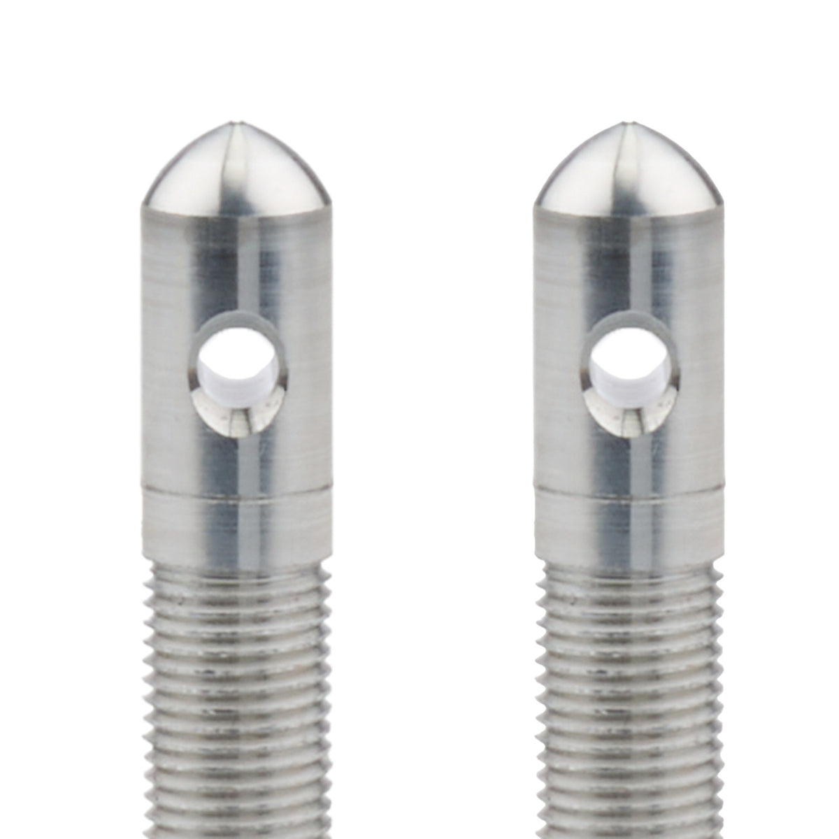 Allstar Performance Aluminum Hood Pins 1/2in with 3/16in Holes Silver ALL18498