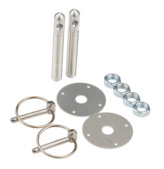 Allstar Performance Aluminum Hood Pin Kit 1/2in Silver ALL18500