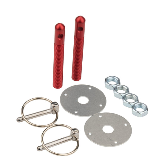 Allstar Performance Aluminum Hood Pin Kit 1/2in Red ALL18501