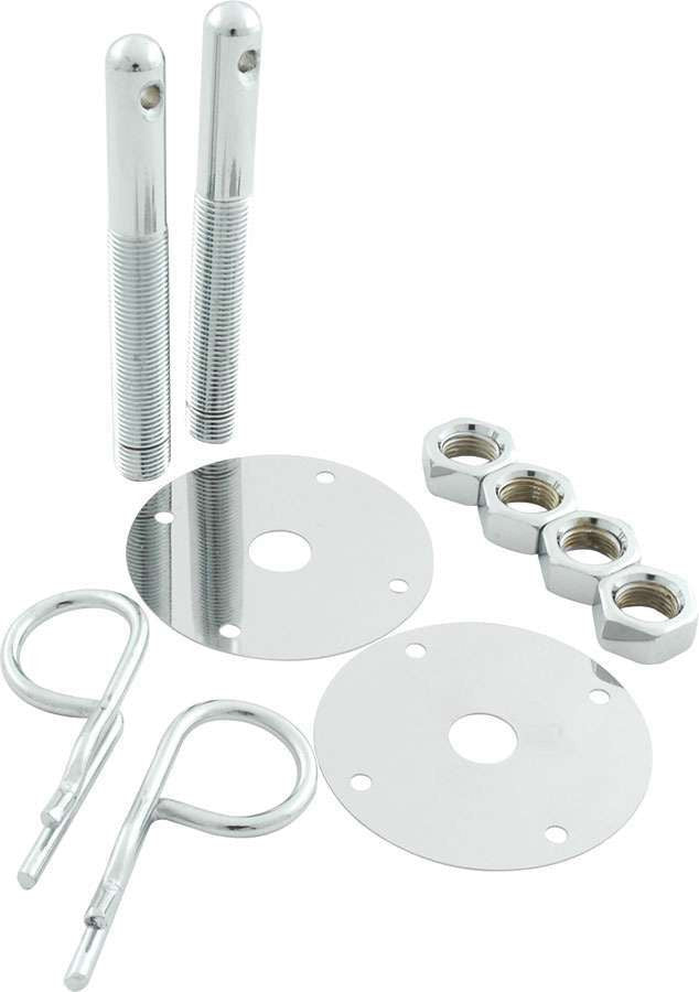 Allstar Performance Steel Hood Pin Kit w/ 5/32in Hairpin Clips ALL18514