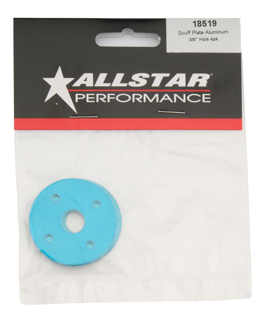 Allstar Performance Scuff Plates Aluminum 3/8in Hole 10pk ALL18519-10