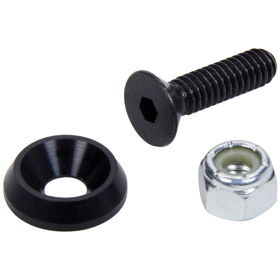 Allstar Performance Countersunk Bolts 1/4in w/ 3/4in Washer Blk 50pk ALL18629-50