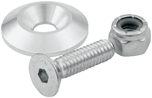 Allstar Performance Countersunk Bolts 1/4in with 1.25in Washer 10pk ALL18634
