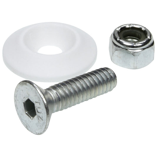 Allstar Performance Countersunk Bolt Kit White 10pk ALL18681