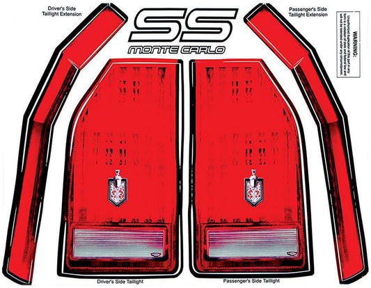 Allstar Performance Monte Carlo SS Tail Decal Kit 1983-88 ALL23017