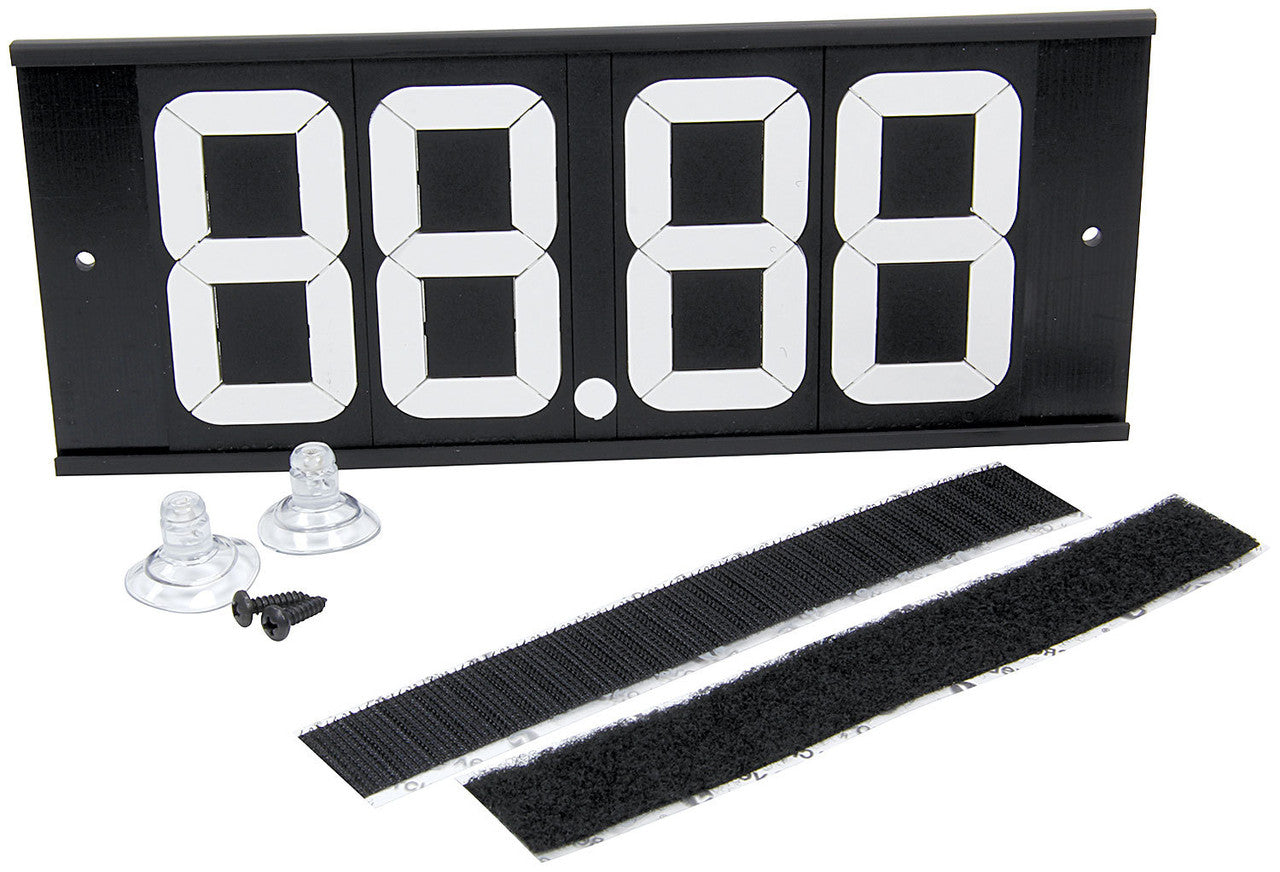 Allstar Performance Dial-In Board 4 Digit w/ Suction Cups and Velcro ALL23293