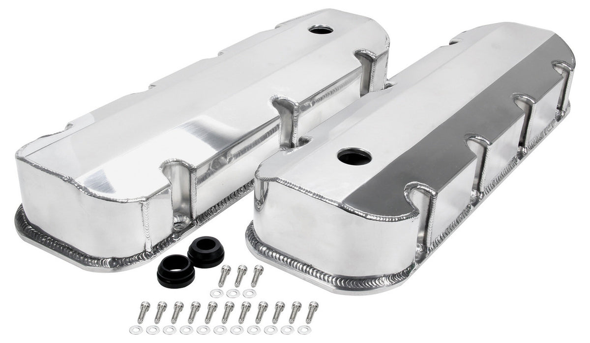 Allstar Performance Valve Covers BBC Fab Aluminum with Holes ALL26177