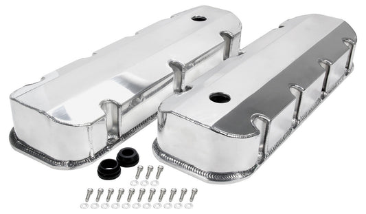 Allstar Performance Valve Covers BBC Fab Aluminum with Holes ALL26177