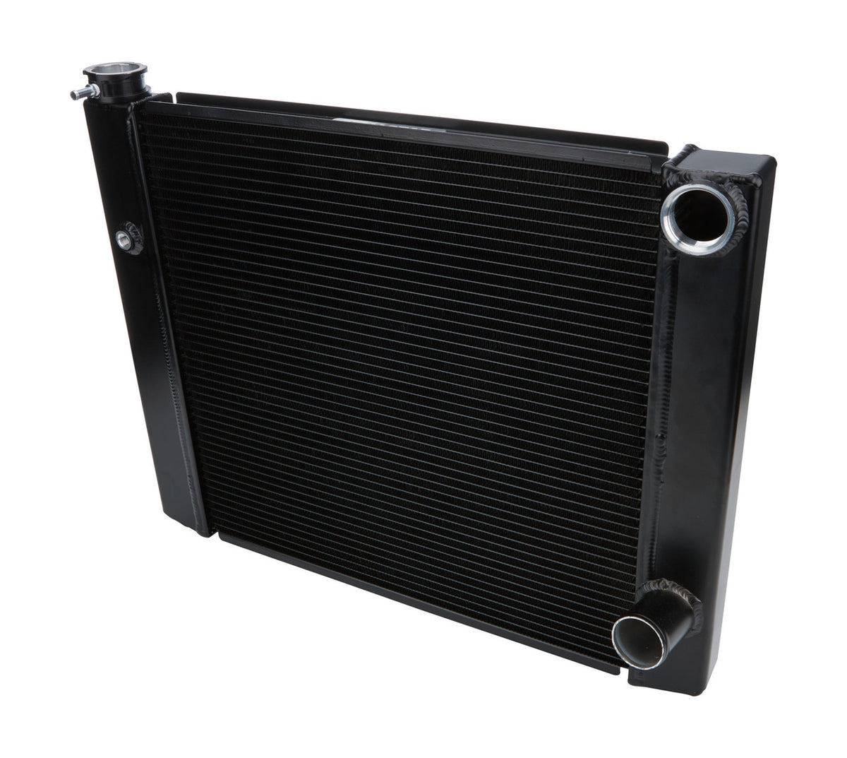 Allstar Performance Dual Pass Radiator 19X24 1 Row Lightweight Black ALL30343